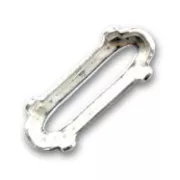 Engaste PureCrystal 4161 ovalado 21x7 mm plateado