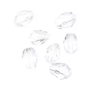 Cuentas de cristal facetado en forma de pera, 6 x 7,5 mm - Crystal x20