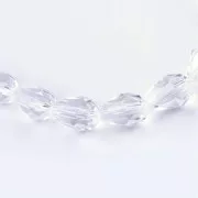 Cuentas de cristal facetado en forma de pera, 6 x 7,5 mm - Crystal x20