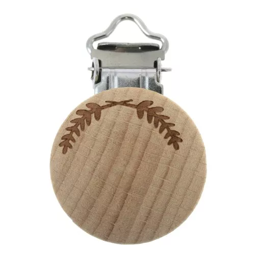 Clip para chupete 46 mm de madera - Natural x1