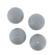 Cuentas de silicona 18 mm para chupete - Gris x4|raw }}