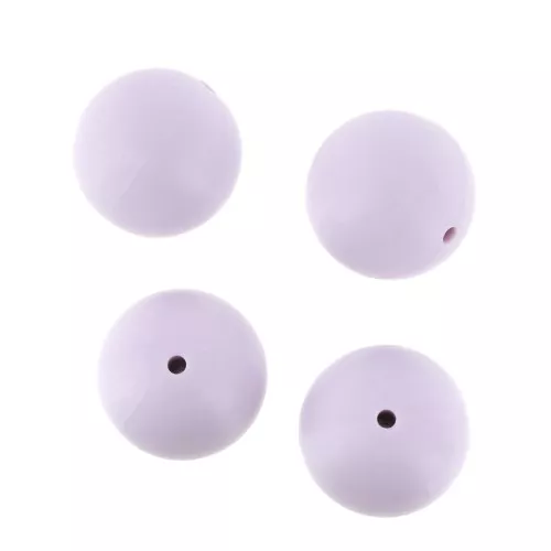 Cuentas de silicona 18 mm para chupete - Lavanda x4
