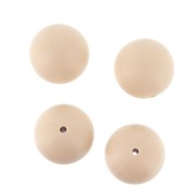 Cuentas de silicona 18 mm para chupete - Vanille x4|raw }}