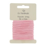 Cordón de poliéster 1.5 mm para chupete - Rosa x10 m|raw }}