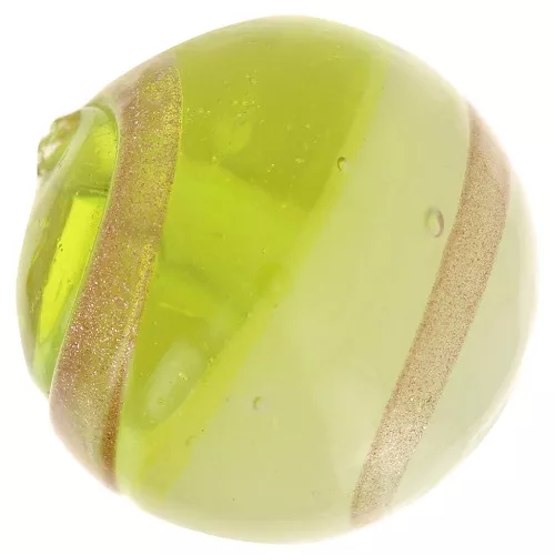 Redonda Murano 15 mm aventurina Peridot x1
