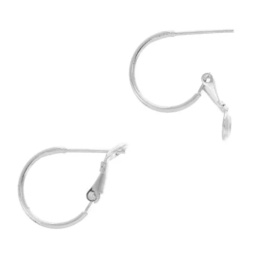 Pendidentes de Aros 1 anilla a decorar 16x1.3 mm - plateado envej.i x2
