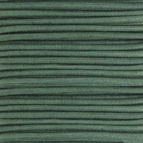 Hilo algodón encerado 2 mm Verde Abeto x5 m