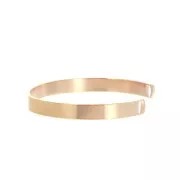 Pulsera jonc de latón 2 agujeros 6x150 mm - Dorado Rosa x1