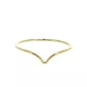 Anillo cheurón de Gold Filled Talla 49 x1