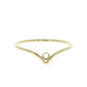 Anillo cheurón engaste para cabuchón 1088 2.2mm de Gold Filled Talla 49 x1|raw }}