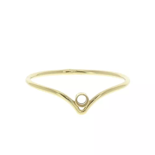 Anillo cheurón serti pour cabochon 1088 2.2mm de Gold Filled Talla 52 x1