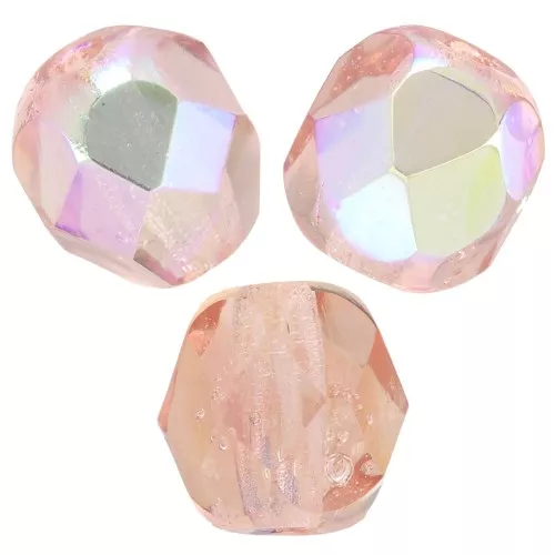 Facetadas 6 mm Rosalina/Peach AB x25