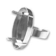 Base anillo para cabuchón 4127 30x22 mm rodiado x1