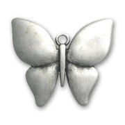 Colgante mariposa 38x44 mm Chapado Plateado envejecido x1|raw }}