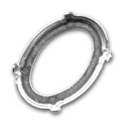 Engaste 4127 39x28  mm rodiado