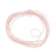 Hilo de algodón encerado 1 mm Rosa claro x5 m