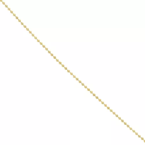 Cadena de eslabones redondos de 1,6 mm de acero inoxidable 316L dorado x 1 m