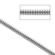 Cadena eslabón serpentina 1.2 mm de Acero inox x1m|raw }}