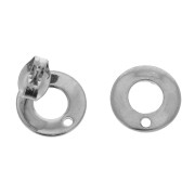 Ganchos pendientes circulo 10 mm con un agujero de Acero inox 304 x 2|raw }}