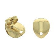 Ganchos pendientes ovalado design 11x8.6 mm con un agujero Acero inox 304 Doradox2|raw }}