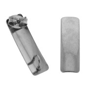 Ganchos pendientes rectangular 21x6 mm con un gancho abierto Acero inox 304 x2|raw }}
