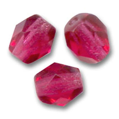 Facetadas 6 mm Fuscia x25