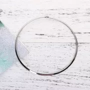 Torque gargantilla rígido collar plano 14.2 cm de Acero inox x1