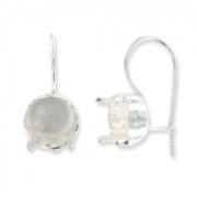 Ganchos engaste cabujón 1028 8 mm de Plata x2|raw }}