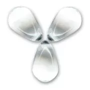 Gotas 5x7 mm Crystal  x25