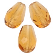 Cuentas en forma de pera facetadas de 7x5 mm - Topaz x25
