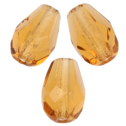 Cuentas en forma de pera facetadas de 7x5 mm - Topaz x25
