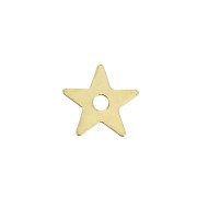 Dije pequeña estrella 7 mm - Chapado de Oro 3 micras x1|raw }}