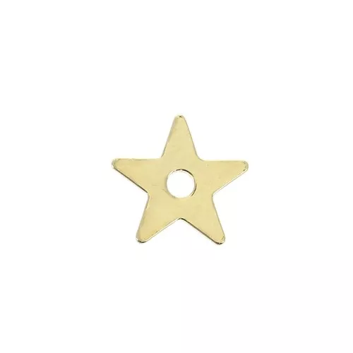 Dije pequeña estrella 7 mm - Chapado de Oro 3 micras x1