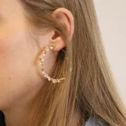 Cuentas redondas - 2 mm en de Plata 925 Dorado con oro fino x100