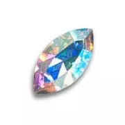 Navette PureCrystal 15x7 mm Crystal AB