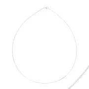 Gargantilla cadena malla omega - De Fabricación Europea - 1 mm de Plata 925 x50 cm