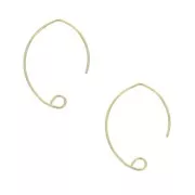 Ganchos pendientes forma design a decorar 25mm de Gold filled x2