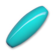 Oliva unicolor 40x16 mm Dark Turquoise x1|raw }}