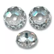 Redonda aplanada PureCrystal 5040 8 mm Black Diamond x1