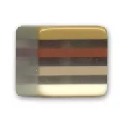 Cubo 15 mm rayado Marón x1