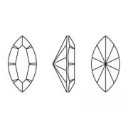 Navette PureCrystal 10x5 mm Sapphire