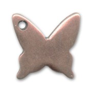 Dije mariposa 15 mm cobre antiguo x1