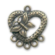 Separador motivo mariposa 25 mm bronce x1|raw }}