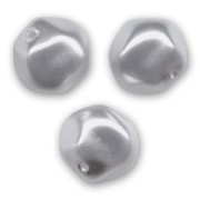 Cuentas barrocas irregulares nacaradas 8 mm - Light Grey x20