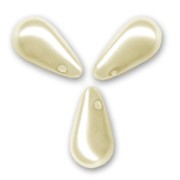 Gotas nacaradas 9x16 mm Cream x10|raw }}