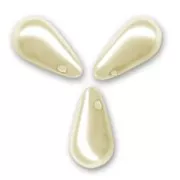 Gotas nacaradas 9x16 mm Cream x10