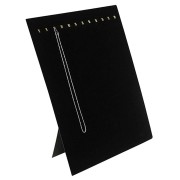 Organizador de joyas para collares 38x30.5 cm efecto terciopelo - Negro x1|raw }}