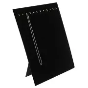 Organizador de joyas para collares 38x30.5 cm efecto terciopelo - Negro x1