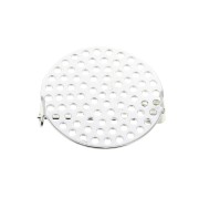 Base de broche tamis redondo 25.5 mm a decorar - Chapado en plata fina x1|raw }}