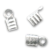 Terminal cordón plano 4 mm Plata 925 x10|raw }}